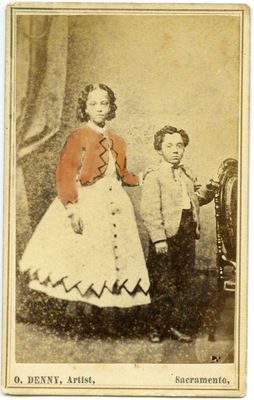 Portrait of boy and girl