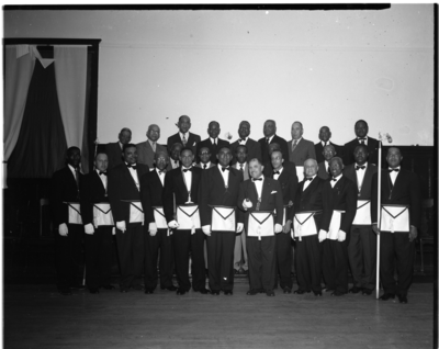 Group photograph of masons