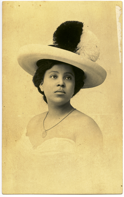 Portrait of unidentified woman