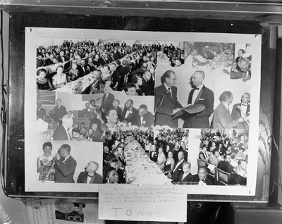 Photo-collage of Masters and Wardens Association dinner, Los Angeles, California