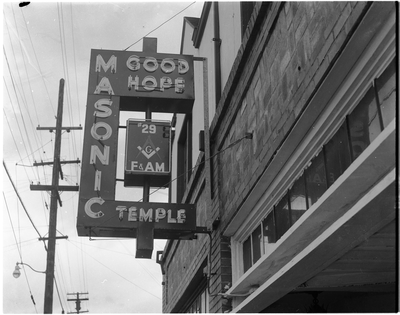 Good Hope Lodge #29 F. & A.M. neon sign