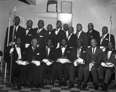 Group photograph of masons