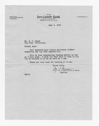 Letter from M. Q. Watterson to J. D. Black