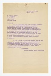 Letter from Big Pine Property Owners Association to George Warren, J. McIntosh, W. Uhlmeyer, W. Hines and Frank Butler