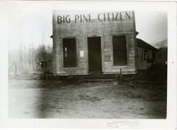 Big Pine, California. Office of the Big Pine Citizen