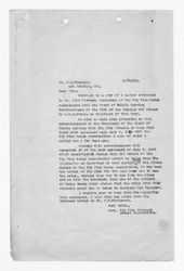 Letter from J. D. Black to J. C. Claussen