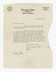 Letter from George W. P. Hunt to J. D. Black