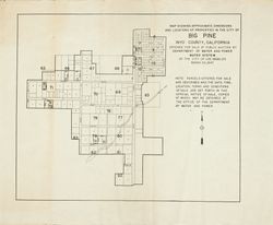 Map of Big Pine properties offered for sale at public auction