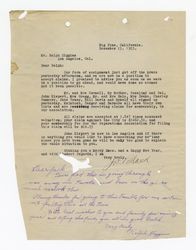 Letters between J. D Black and Ralph Higgins