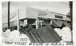 Bishop, California. Blizzard of 1933