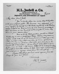 Letters between J. D. Black and H. L. Judell