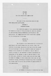By-laws of Big Pine Reparations Association 1925