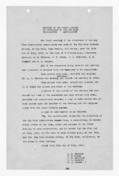 Big Pine Reparations Association first meeting minutes 1925-07-29