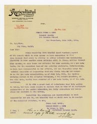 Letter from Lyman M. Hale to D. L. Shaw