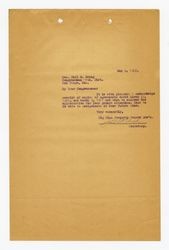 Letter from J. D. Black to Phil D. Swing