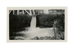 Owens Valley water pumping from well into ditch