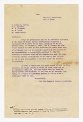 Letter from Big Pine Property Owners Association to George B. Warren, J. McIntosh, W. Uhlmeyer, W. Hines, and Frank Butler