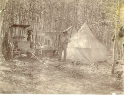 Campsite of Ramon Machado and John Black. Owens Valley, California