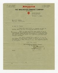 Letter from J. S. Payne to J. D. Black
