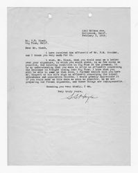 Letter from S. S. Hayes to J. D. Black