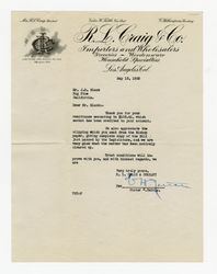 Letter from Victor H. Tuttle to J. D. Black