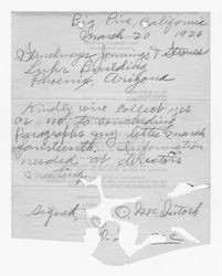 Telegram draft from J. O. McIntosh to F. C. Struckmeyer