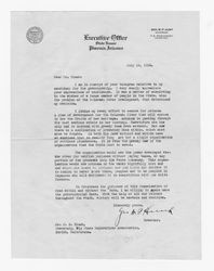 Letter from Geo. W. P. Hunt to J. D. Black
