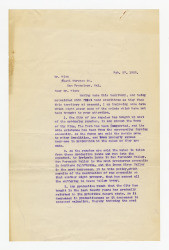 Letter from J. D. Black to Mr. Wind