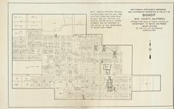 Map of Bishop properties offered for sale at public auction