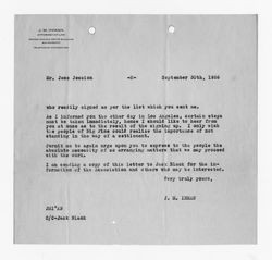 Letter from J. M. Inman to Jess Hession