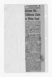 Newspaper article in Los Angeles Times 1947