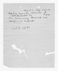 Big Pine Reparations Association payment record