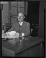 Mayor William C. Evans beat E.B. Criddle for the position, Riverside, 1936