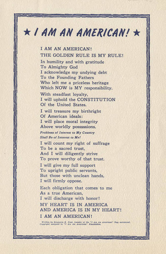Handbill, I am an American!, 1940