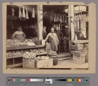 Chinese Butcher and Grocery Shop, Chinatown, S.F. Taber Photo. 2936