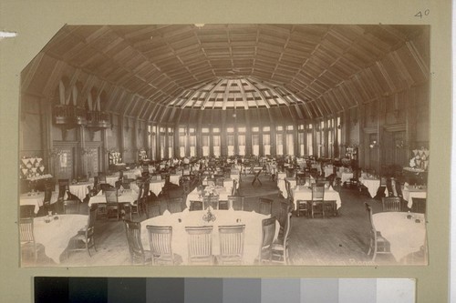 Dining Room. "Coronado Hotel, San Diego." 108