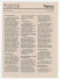 Tudor Newsletters 1989