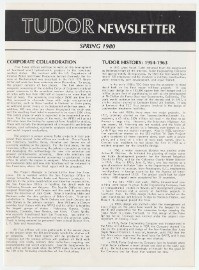 Tudor Newsletters 1980