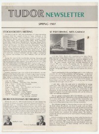 Tudor Newsletters 1981