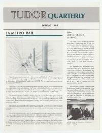 Tudor Newsletters 1984