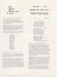 Tudor Newsletters 1963