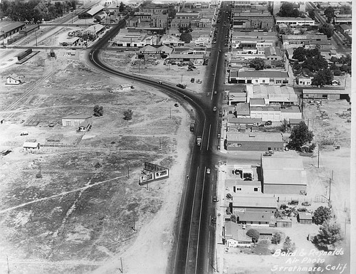 Aerial View, Tulare, Calif., mid-1930s