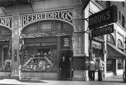 Beebe Drugs, Tulare, Calif., ca 1930s
