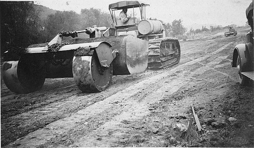 John Paroline, Road Construction, Tulare County, ca 1925