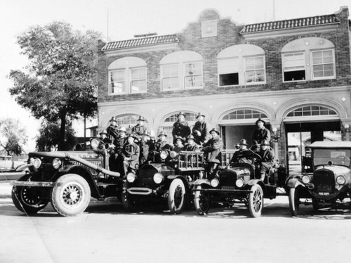 Fire Department Staff, Dinuba, Calif., 1934