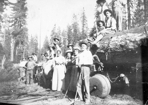 Worthley Family, Lumber Mill at Shaver Lake, Calif., 1909