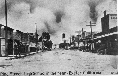 Pine Street, Exeter, Calif., 1908