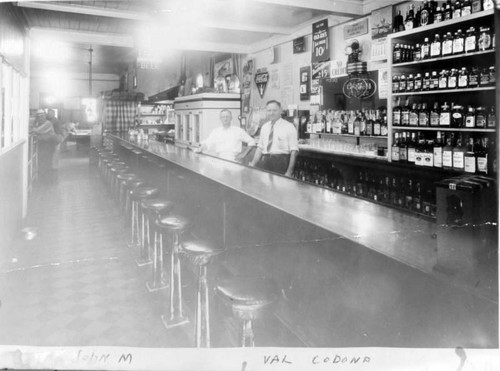 Interior of Brunswick Hall, Porterville, Calif., 1938