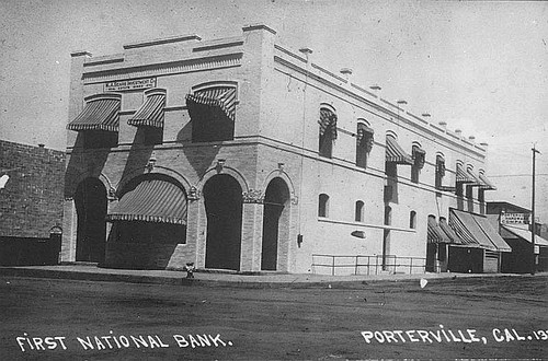 First National Bank, Porterville, Calif., 1900