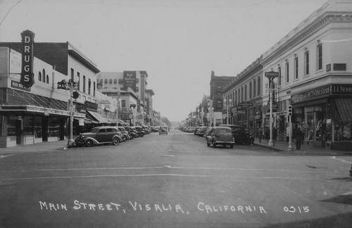 Main Street, Visalia, Calif., ca 1941